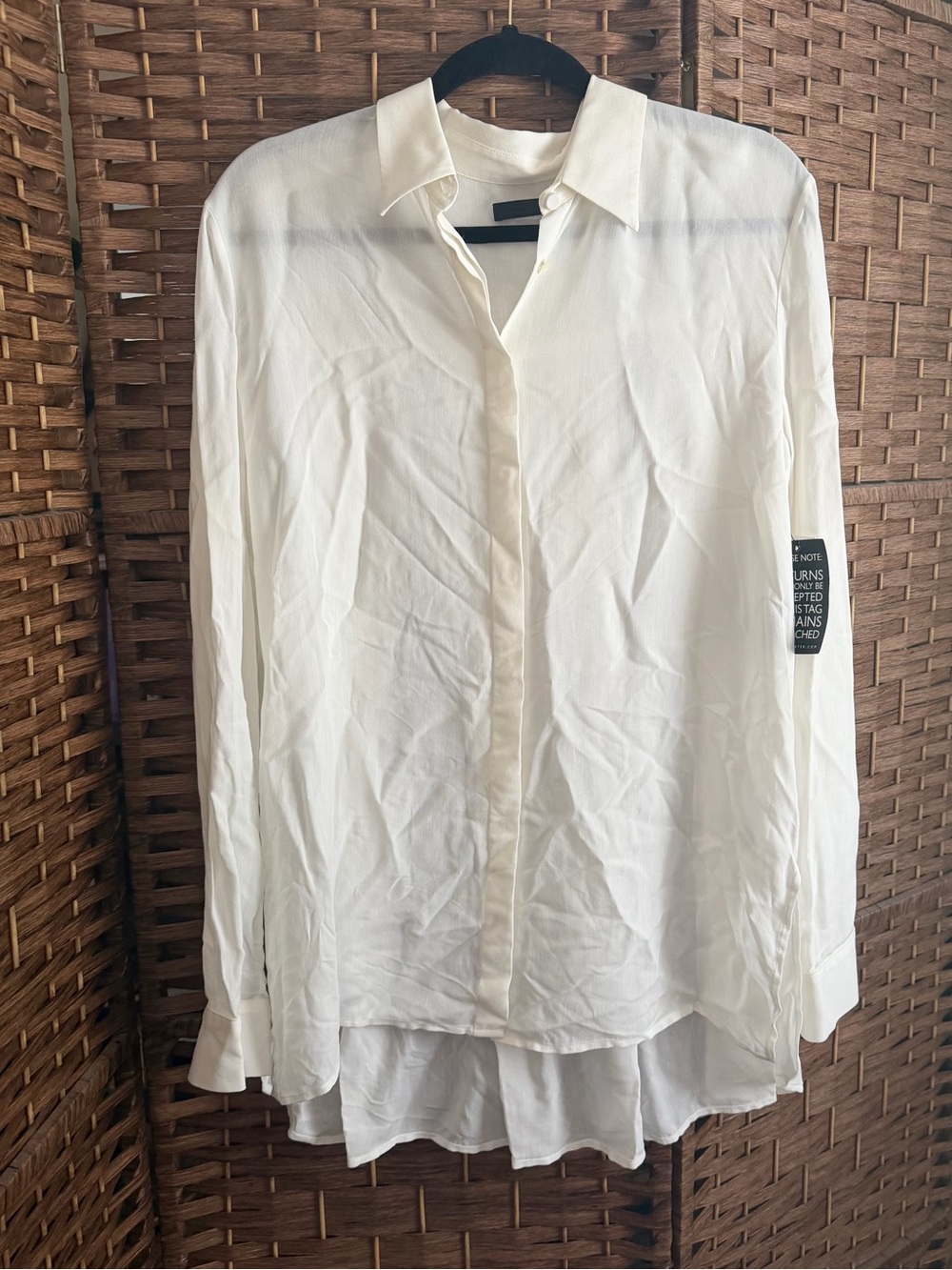 The Row Women’s White Button-Up Shirt M